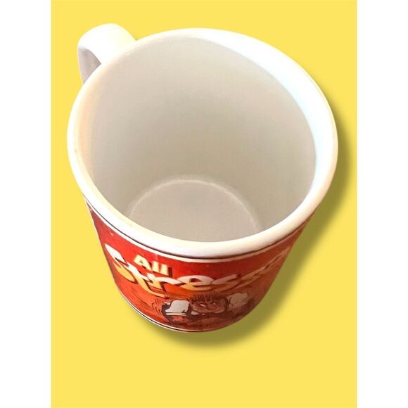 All Stressed Out and No One To Choke Funny Cartoon Coffee Mug Red Ceramic Gift - Picture 9 of 10